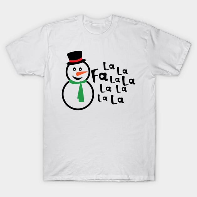 La la la snowman T-Shirt by Peach Lily Rainbow
